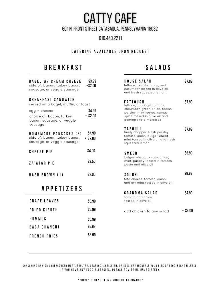 Catty Cafe Menu image 1